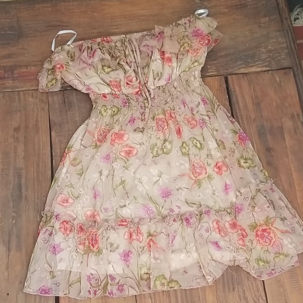 Papaya | Strapless Dress - S